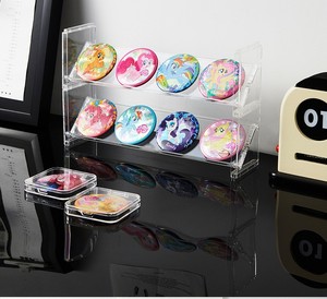 Présentoir à badges multicouche en acrylique, empilable et anti-poussière, pour collectionneurs, étagère de présentation pour badges de 45/60/70 mm - Product Image 2