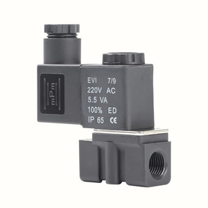 Vanne solénoïde EVI 2P025-08 220V AC 5.5 VA 100% ED IP65, 2 voies, 2 positions, vanne de contrôle pneumatique des fluides - Product Image 1