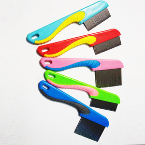 Steel Pin Comb For <b>Pet</b> Grooming With Abs Handle And Metal Teeth Multi Color Options - Product Image 1