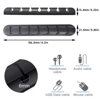 Ensemble de rangement de câbles de bureau Data Winder, organisateur de câbles USB en silicone, support 3C, clips de gestion de câbles