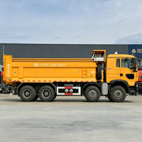 Экономичный восстановленный самосвал Sinotruk Howo TX 8x4 с левым рулем, 440 л.с., желтый, с высокой грузоподъемностью, усиленный