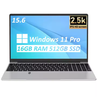 Laptop Aziendale da 15.6 Pollici con Processore Intel Core N5095, 8GB di RAM e Tastiera Inglese per Studenti