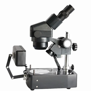 ASZ-ZT5 <span class=keywords><strong>Zoom</strong></span> <span class=keywords><strong>10X</strong></span>-<span class=keywords><strong>40X</strong></span> Trinoculaire Stéréo Microscope LED pour Bijoux Gemological Dark Field Examen Diamant Pierres Précieuses Analyse - Product Image 3