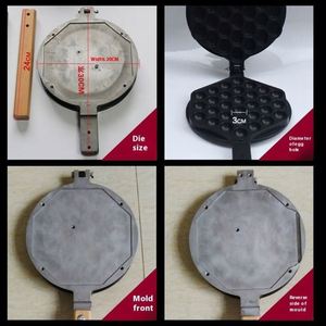 Plaque de <span class=keywords><strong>gaufrier</strong></span> à bulles GC, accessoires pour machine à gaufres QQ, <span class=keywords><strong>gaufrier</strong></span> commercial, plaque antiadhésive, nouveau, garantie 1 an - Product Image 4