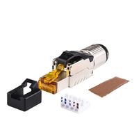 Precio de fábrica Ftp blindado sin herramientas Rj45 8p8c Cat7 Cat8 enchufe de terminación de campo Conector sin herramientas Cat8 enchufe sin herramientas