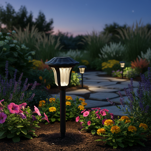 Picchetto da giardino a LED solare in plastica modello Bouquet (GSC 0705365) - Product Image 3