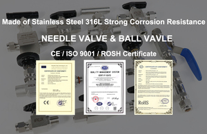 Wholesale High Pressure 6mm Ferrule Connection Gas Stainless Steel 6000PSI <strong>Needle</strong> <strong>Valve</strong> Flow Control <strong>Needle</strong> <strong>Valve</strong> - Product Image 6