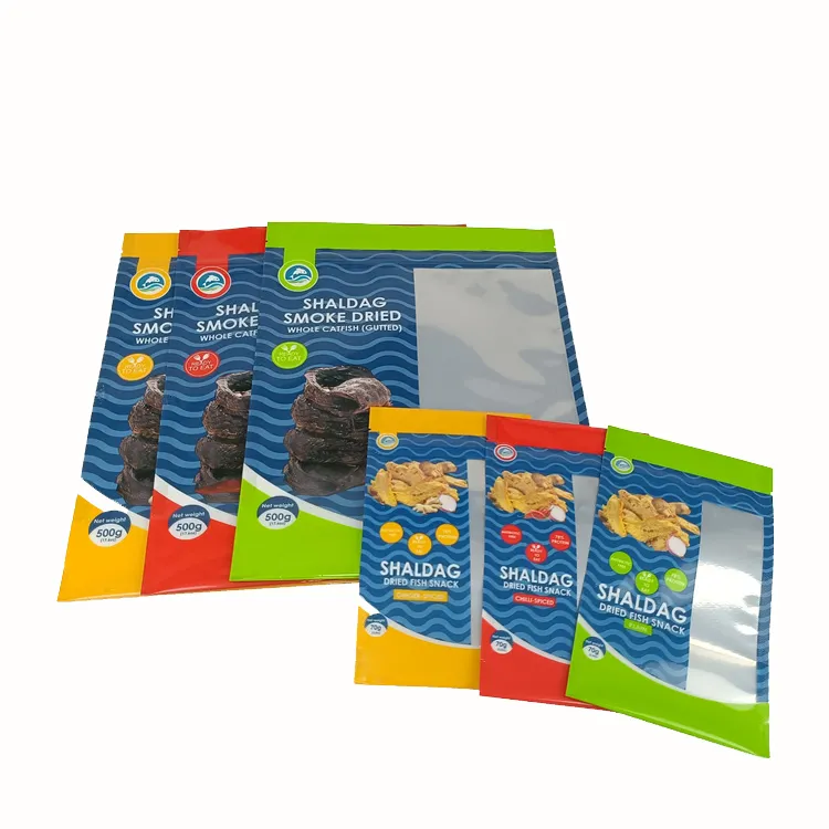 Бесплатный образец пищевой пластиковый упаковочный пакет для сушеной рыбы