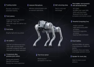 Robot compagnon programmable pour le divertissement IA avec commande vocale pour la maison et le bureau Unitree Go2 Quadruped Robotics - Product Image 4