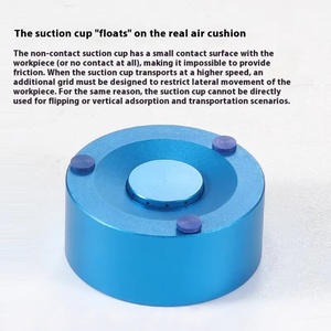 Ventouse industrielle pneumatique à actionneur métallique, générateur de vide sans contact à aspiration Bernoulli sans joint - Product Image 2
