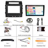 Podofo 10.1 pouces 4 + 64G Android autoradio stéréo Carplay Android Auto pour Toyota Cruiser 2007-2015 IPS DSP GPS RDS
