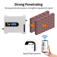 Penguat sinyal ponsel triband 850 1800 2100 mhz, perangkat penggunaan universal