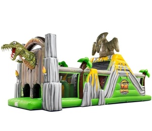 Nuevo diseño de carrera de obstáculos inflable al aire libre y casa de rebote impresionante castillo inflable a la venta - Product Image 1