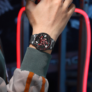 Montre Originale Officielle 3D Sharingan Qui Tourne Personnages de Dessin Animé Uchiha Itachi Montres à Quartz Étanche Rotation à 360° - Product Image 4