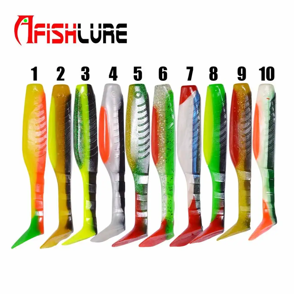 Paddle Tail Hand Made Silicone Rubber Soft Lure 90mm 7 5g Handmade Iscas Swim Plástico Shad Lure Peixe De Borracha De Silicone