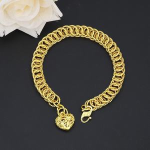 Pendentifs Cœur en Laiton Plaqué Or 24K JXX Tendance pour Chaînes et Bracelets Unisexe - Product Image 2