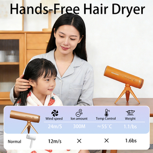 Asciugacapelli Senza Mani 1200W con Motore Potente, Asciugacapelli Professionale per Asciugatura Rapida - Product Image 3