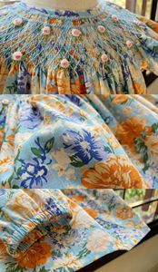 Vestido Vintage con Estampado Floral y Escote Redondo para Bebés Niñas - Ropa de Verano de Algodón Suave para Niños Pequeños al por Mayor de Vietnam - Product Image 6