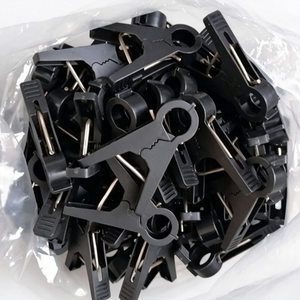 Clips de greffage à ressort en plastique pour tomates, supports pour plantes, clips de greffage pour mangues, clips de tomates en plastique, couleur blanche, noir - Product Image 1