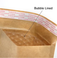 Emballage personnalisé brun papier Kraft Compostable écologique rembourré A4 à bulles pour la poste
