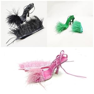 54 types d'accessoires de costumes de scène colorés, plumes d'autruche de 8 à 10 cm - Product Image 6