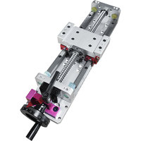 Mesa de deslizamiento manual Horizontal y Vertical, carril de guía lineal de 3 ejes, robot cnc, LYKR60F, hecho a medida