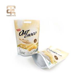 Custom Printed Food Grade Recycled Materials Stand up <b>Pouch</b> Zipper Top Handle for Chewing Gum Sushi Milk Other Food Packaging - Product Image 2