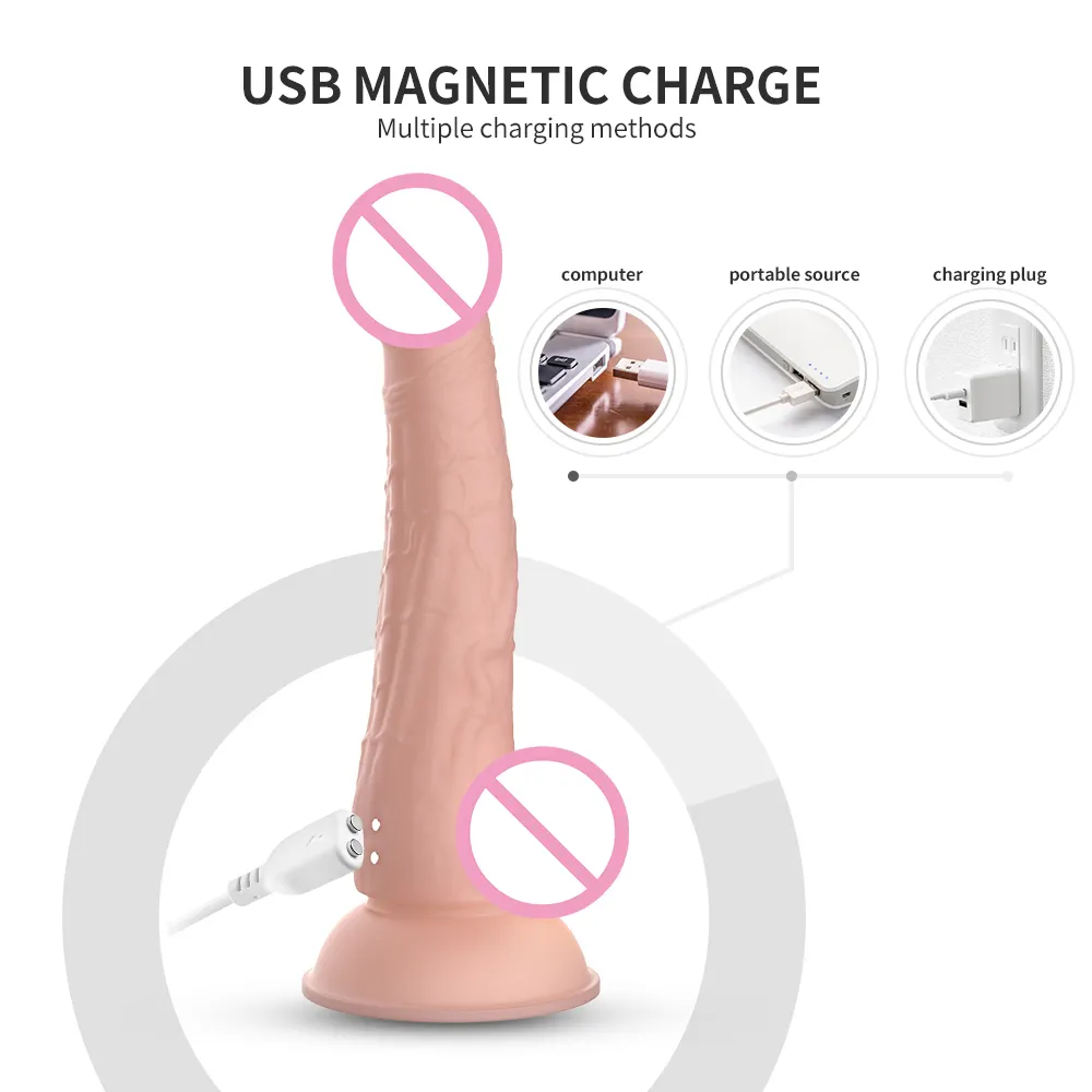 Impermeabile multi velocità riscaldamento spinta adulto realistico silicone liquido dildo dongs figa bambole del sesso