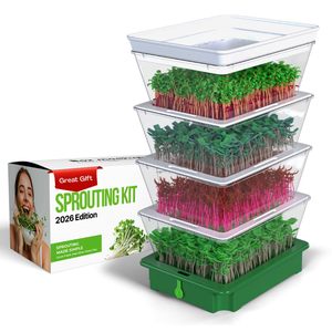 Kit de Cultivo de Microgreens para Uso Doméstico, Caja para Germinar Frijoles, Guisantes y Trigo, Orgánico y Saludable - Product Image 1
