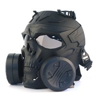Masque de protection tactique de sécurité noir personnalisé, masque respiratoire complet pour le paintball