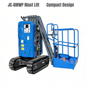 JC-AMWP श्रृंखला ने ई के साथ ऊबड़ इलाकों के अनुप्रयोगों के लिए जीब के साथ टेलीस्कोपिक बूस्ट लिफ्ट क्रॉलर ऊर्ध्वाधर मास्ट लिफ्ट को ट्रैक किया - Product Image 1