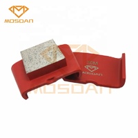 Mosdan Ez Change outil de plaque de meulage de diamant de bloc carré de Singe pour les meuleuses de béton de plancher