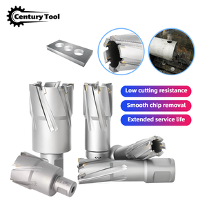 Brocas de carburo de aleación dura personalizadas de 12mm-60mm con vástago Weldon para taladro magnético, cortador anular de brochado, <span class=keywords><strong>base</strong></span> magnética - Product Image 1