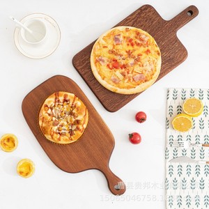 Planche à pizza en bois Guibang, forme irrégulière, durable, pour la maison, les restaurants, les fêtes, le service de steaks, de sushis et de desserts - Product Image 1