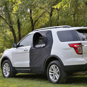 Couverture imperméable de pare-soleil de fenêtre de conception de sport de tente de SUV <span class=keywords><strong>pour</strong></span> le camping Road Trip Air Flow Window Car Bug Screen Mesh Sleep Comfort - Product Image 1