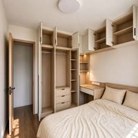 Armoire de chambre d'enfant moderne en bois massif blanc avec bureau intégré, grande combinaison de rangement pour la maison, mobilier de chambre d'enfant, hôtel