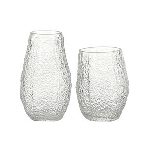 Jarrón de Cristal Transparente de Lujo Moderno, Estilo Nórdico Minimalista, con Diseño de Grietas de Hielo, Centro de Mesa para Bodas, Decoración Hidropónica para el Hogar, Venta al Por Mayor - Product Image 1