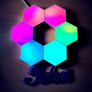 home decor other idea app control light with remote wall hexagon led small light decor for led night lighting
