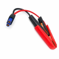 Câbles de démarrage d'urgence 12V pour voiture avec protection contre la charge inversée et pinces crocodiles pour batteries