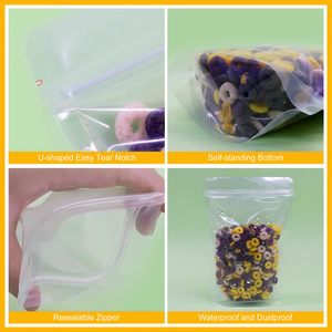 Bolsa de Plástico Laminado Esmerilado con Cierre Hermé<span class=keywords><strong>tico</strong></span>, Reutilizable y Reciclable, para Almacenamiento de Alimentos, Venta Directa de Fábrica - Product Image 5
