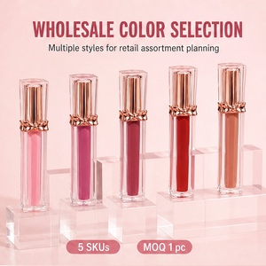 Gloss à lèvres liquide Bow Tube, étiquette privée, fini velours, hydratant, longue tenue, imperméable - Product Image 6