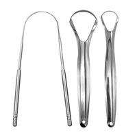 Raspador de Lengua Profesional de Acero Inoxidable, Alta Calidad, Reduce el Mal Aliento, Uso Doméstico