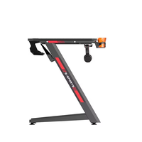 Table d'ordinateur de bureau de jeu Z avec lumière respiratoire Led Rgb de combat, table de traçage esports bureau Pc ergonomique pour la maison ou le bureau