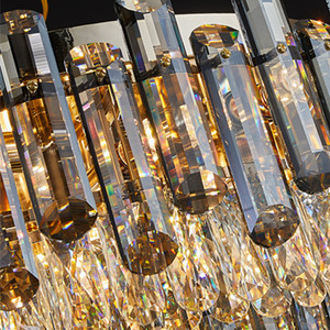 JYLIGHTING Lampadario Moderno Nordico a Sospensione <span class=keywords><strong>LED</strong></span> con Sfera di Cristallo, Interruttore, per Interni, Ufficio, in Ferro e Acciaio, Montaggio a Superficie - Product Image 6