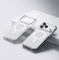 Coque Premium Transparente Mate Magnétique Puissante Compatible, Écran Sérigraphié Mince et Antichoc pour iPhone 17 Pro Max