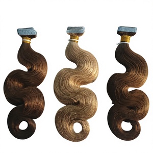 Extensiones de Cabello Humano Remy 100% de Dragonbeauty Factory, de 10 a 30 Pulgadas, Extensiones de Cabello Ruso de Alta Calidad con Cinta Adhesiva, Onduladas y Rizadas, al por Mayor - Product Image 4