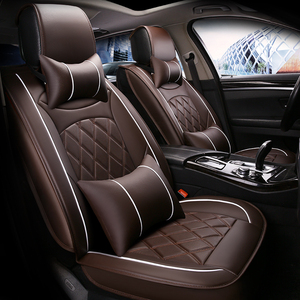 Ensemble de housses de siège de voiture avant et arrière en matériau PU durable - Product Image 2