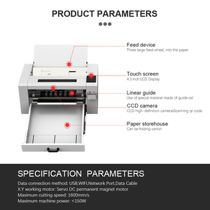 MOMOTECH Servomotor Automatische A3 Vel Digitale Etiket Stans- en Prägemachine voor Etiketpapier Contour Snijmachine - Product Image 5