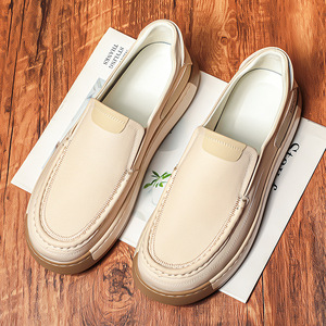 Chaussures en toile pour hommes, à enfiler, bout rond, doublure en maille respirante, semelle extérieure en caoutchouc, pour l'été, décontractées - Product Image 4