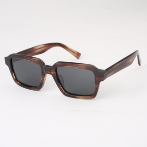 Lunettes de soleil carrées en acétate pour femmes, monture intégrale, verres polarisés, protection UV400, style tendance, en stock - Product Image 5